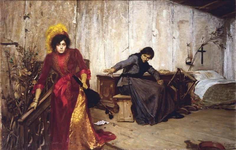 La maledizione della madre o Interno di stanza da letto con donne - Accademia Carrara, Bergamo